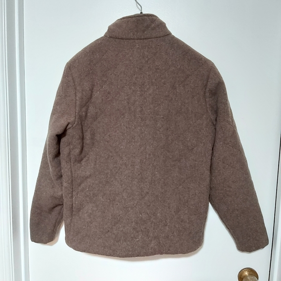 Woolrich brown quilted wool jacket- size small - Picture 3 of 10